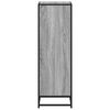 vidaXL Book Cabinet Grey Sonoma Engineered Wood, Metal Medium