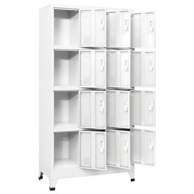 vidaXL Locker Cabinet with 12 Compartments 35.4"x17.7"x70.9"
