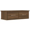 vidaXL Wall Cabinet Brown Oak Engineered Wood 23.6x10.2x7.3 in