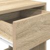 vidaXL Bedside Cabinet Set of 2 Sonoma Oak Engineered Wood Medium