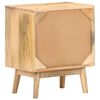 vidaXL Bedside Cabinet Natural wood Solid mango wood Medium Storage