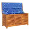 vidaXL Garden Storage Box with Louver 44.5"x19.7"x22" Solid Wood Acacia