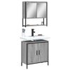 vidaXL Bathroom Furniture Set Grey sonoma