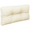 vidaXL Pallet Cushion Cream 100% polyester 27.6 x 27.6 x 4.7 in