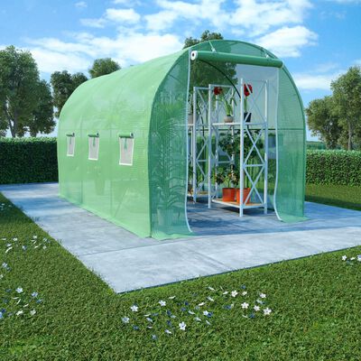vidaXL Greenhouse 73.8 ft² 11.3'x6.6'x6.6'