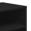 vidaXL Book Cabinet Black Engineered Wood Medium Book Cabinet