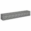 vidaXL Gabion Raised Bed Silver Galvanized Steel Large Heavy Duty
