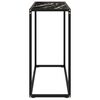 vidaXL Console Table Black Tempered glass Medium Durable Console Table