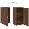 vidaXL Storage Cabinet Brown Oak Engineered Wood Medium Storage
