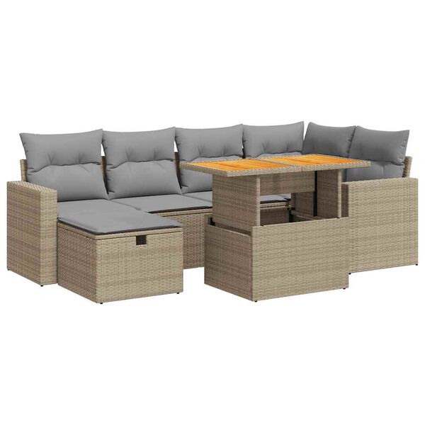 vidaXL Garden Sofa Set Light Grey, Dark Grey