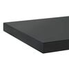 vidaXL Wall Shelf Black Stainless Steel with black coating