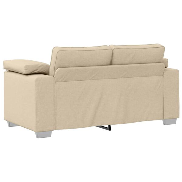 vidaXL Sofa Cream 62.99 x 30.31 x 32.28 in Fabric