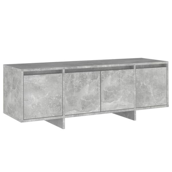 vidaXL TV Cabinet Concrete Grey 47.2x11.8x15.9" Engineered Wood