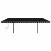vidaXL Retractable Awning Anthracite
