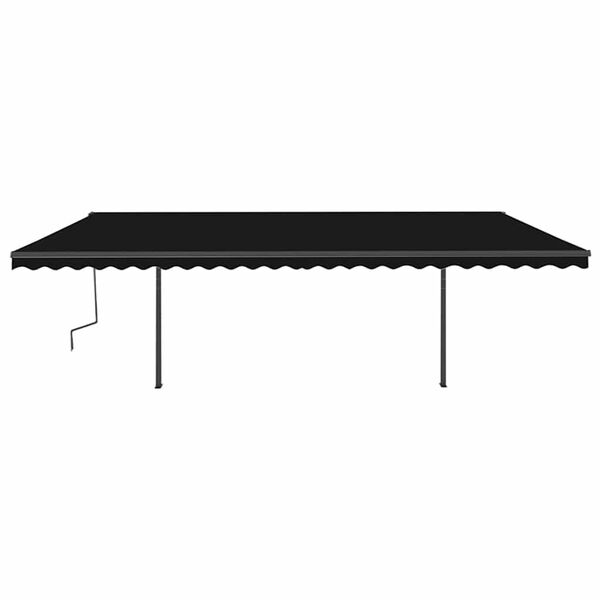 vidaXL Retractable Awning Anthracite