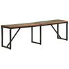vidaXL Bench Multicolor Solid reclaimed wood and powder-coated iron