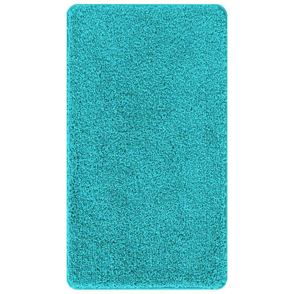 vidaXL Anti-slip Bath Mat Turquoise 27.6" x 47.2" PP