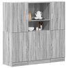vidaXL Kitchen Cabinet Set Grey Sonoma Engineered wood