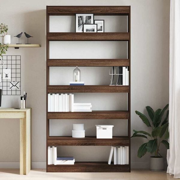 vidaXL Book Cabinet Brown Engineered wood