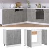 vidaXL Sink Bottom Cabinet Concrete grey Engineered wood Medium