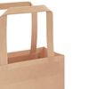 vidaXL Paper Bags 50 pcs with Handles Brown 8.3x4.3x14.2"
