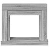 vidaXL Fireplace Surround Grey Sonoma 39.4x11.8x34.4" Engineered Wood