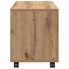 vidaXL Rolling Cabinet Artisan Oak Engineered Wood Compact