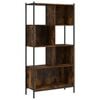 vidaXL Bookcase Smoked Oak Engineered wood 28.0x11.0x67.7 in Bookcase