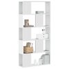 vidaXL Bookcase White Engineered wood 5-Tier Bookcase Rectangular