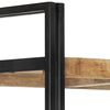 vidaXL Bookcase Natural mango wood and black steel