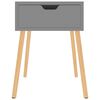 vidaXL Bedside Cabinet Set of 2 Grey Engineered wood Medium