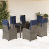 vidaXL Garden Dining Set Grey