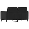 vidaXL 2-seater Sofa Black