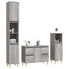 vidaXL Bathroom Furniture Set Grey Sonoma Engineered wood Medium