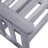 vidaXL Garden Chair With Tea Table Gray Solid acacia wood Medium
