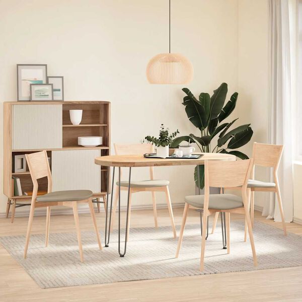 vidaXL Hairpin Table Leg Natural steel Solid powder-coated steel