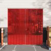 vidaXL Door Curtain Red 7.87"x0.06" 164' PVC