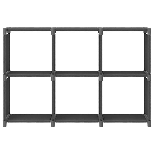 vidaXL Display Shelf Cube Storage Shelf Rectangular Modern Lightweight