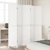 vidaXL Room Divider 5 Panels White Solid Wood Paulownia