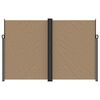 vidaXL Retractable Side Awning Taupe 100% polyester with a PU coating