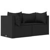 vidaXL Patio Lounge Set Black