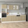 vidaXL Hanging Cabinet Sonoma Oak Engineered wood Standard cabinet size