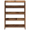 vidaXL Shoe Rack Old wood Engineered wood Slim Shoe Rack Rectangular