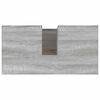 vidaXL Bathroom Cabinet Gray Sonoma Engineered Wood, Metal Standard