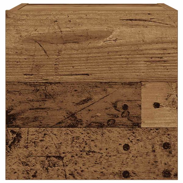 vidaXL Wall Mounted TV Cabinet Old wood Engineered wood Compact