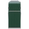 vidaXL Log Holder Green 118.1x17.7x39.4" Galvanised Steel
