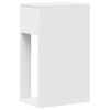 vidaXL Computer Tower Stand White Engineered wood 11.8x17.3x29.1 in