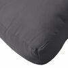 vidaXL Pallet Cushion Set of 3 Anthracite Fabric (100% polyester) Large