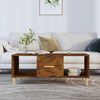vidaXL Coffee Table Smoked Oak Engineered Wood Coffee Table Rectangular