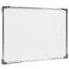 vidaXL Magnetic Dry-erase Whiteboard White 35.4x23.6" Steel